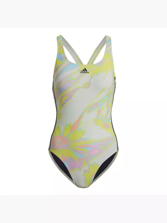 Adidas Positivisea 3-Streifen Badeanzug