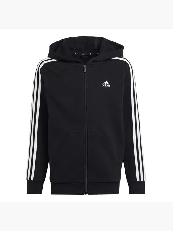 Adidas Essentials 3-Streifen Fleece Kapuzenjacke