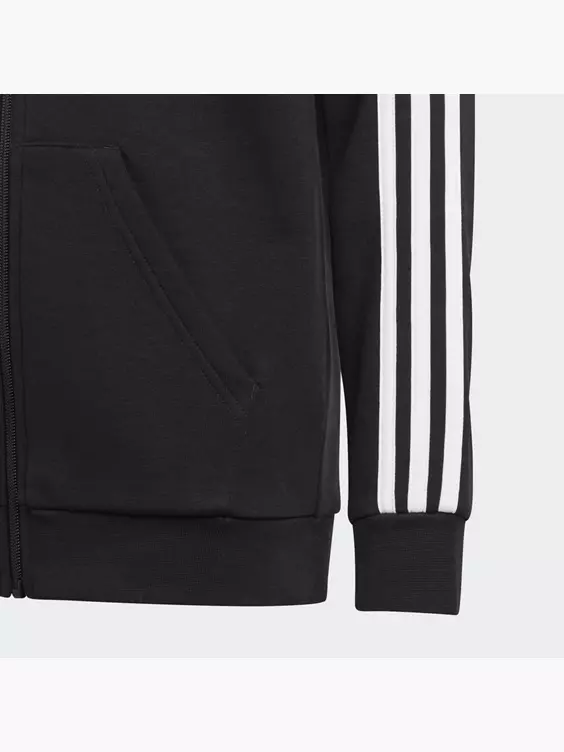 Adidas Essentials 3-Streifen Fleece Kapuzenjacke – Bild 3